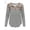 Gray, variant on Long Sleeve T-Shirts for Women Leopard Print Tops Sexy Hollow Out Shirts Fall Fashion Casual Loose Irregular Hem Blouses "Red, L"