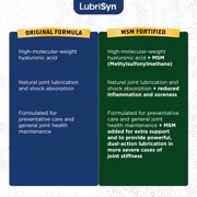 LubriSyn Liquid Hyaluronic Acid Joint Supplement for People, Supports Knees, Hips & Joints, Grape Flavor, 11.5 oz, 3-Pack