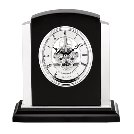 Bulova Clocks, Skeleton table top, B1715 ,Faith, Accent dcor