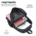 thumbnail image 3 of KLL Breast Cancer Awareness5 Pattern Carry on Backpack,16.5x12.5x5.5 Personal Item Bag Carry On Backpack Water Resistant Lightweight Daypack, 3 of 6