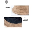 thumbnail image 6 of Luxtrada Outdoor Women Winter Bucket Hat Faux Fur Wool Warm Cloche Hats Fisherman Cap, 6 of 11