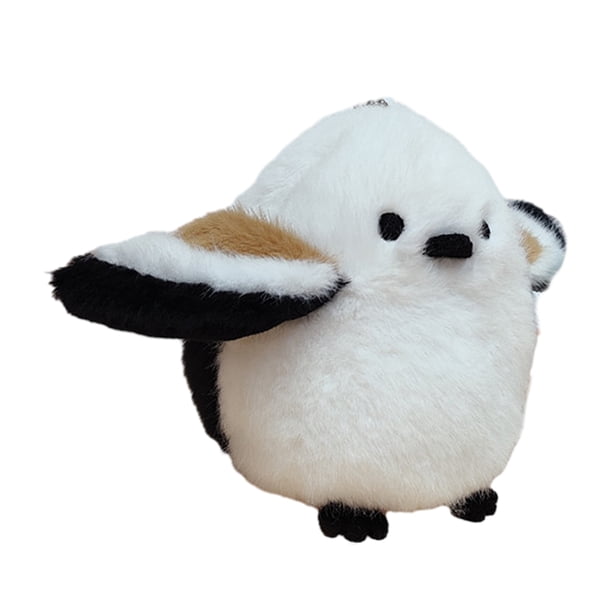 Lindo pájaro de peluche colgante suave animal de peluche loro pato llavero mochila de peluche accesorio regalo para niños amantes de las aves