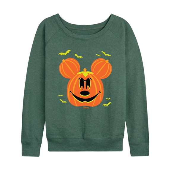 Disney - Pumpkin Mouse - Women's French Terry Long Sleeve Pullover