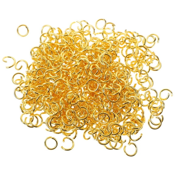 Soimiss Parts and Fittings for Jewellery Jump Rings Golden Craft Enthusiasts DIY Projects 500pcs