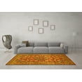 thumbnail image 3 of Ahgly Company Indoor Square Persian Yellow Traditional Area Rugs, 5' Square, 3 of 4