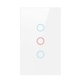 thumbnail image 1 of Panel De Interruptor De Luz Wifi, Trabajo De Vidrio Con O Sin Cable Neutro, Interruptor Inteligente De 1/2/3 Gang Us Compatible Con Google Home Echo Speravity EL017469-06, 1 of 5