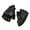 Black3, variant on CSStudio Men's Fingerless Goat Leather Motorcycle Gloves, Perforated Breathable Half Finger Riding Gloves, Elastic Wrist Summer Gloves for Motorbike Off‑Road Driving