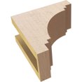 thumbnail image 6 of 4"W x 8"D x 8"H Classic Pescadero Rough Cedar Woodgrain TimberThane Corbel, Primed Tan, 6 of 6