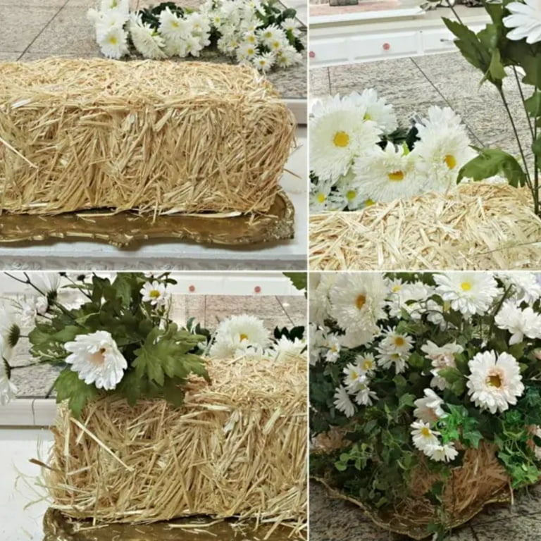 Mini straw bales for sale - 5 inch miniature hay bales
