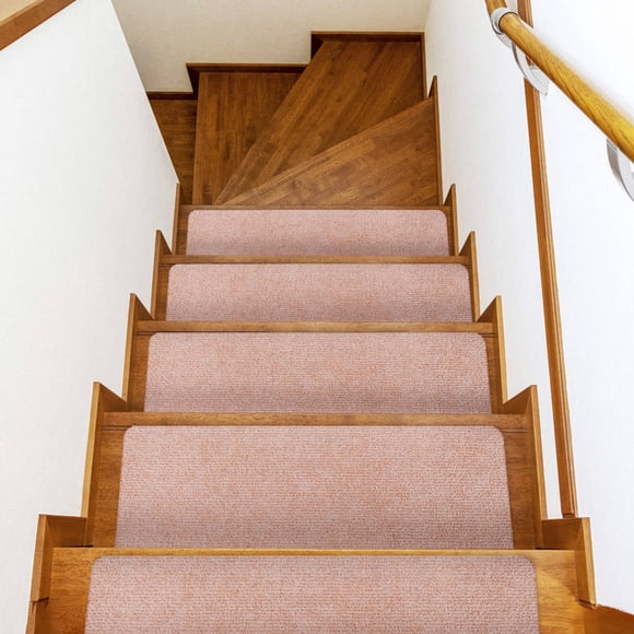 TABLZONE 15pcs Stair Anti Slip Strips Brown TPR Freely Cut for Families