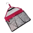 thumbnail image 3 of Multi Purpose Plastic Mesh Bathroom Triangle Hanging Bag(Rosy), 3 of 9