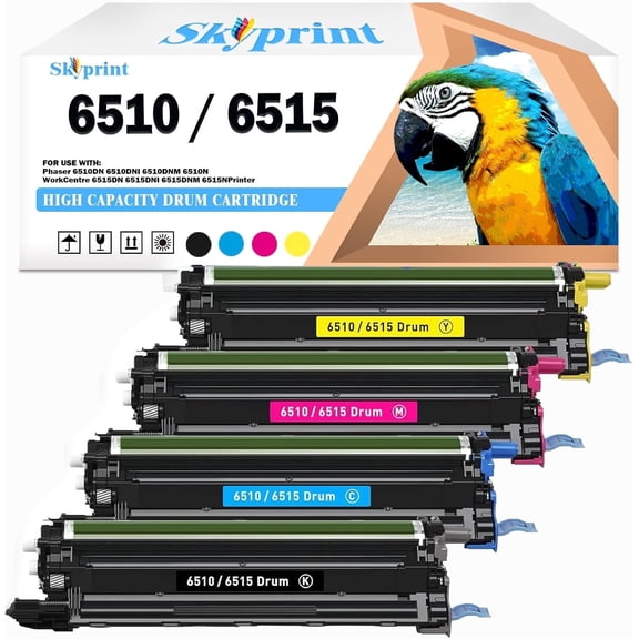 Phaser 6510 Workcentre 6515 Drum Cartridge Replacement for Xerox 108R01420 108R01419 108R01417 108R01418 Drum Unit for Xerox Phaser 6510 Workcentre 6515 Printer Drum