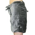 thumbnail image 2 of Custo Barcelona Women's Globus Tie-Waist Cargo Shorts 2/36 Charcoal Grey, 2 of 3