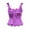 Purple, variant on Kilaqueen Women's Renaissance Vintage Corset Bustier Chic Wave Hem Lace Up Tie Front Overbust Bodice Bodyshaper Tops Halloween Costumes