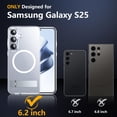 thumbnail image 2 of Funda magnética SPIDERCASE para Samsung Galaxy S25 de 6.2 pulgadas, 2 of 7
