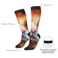 thumbnail image 4 of Balery Oil Painting Colorful Hamster Calcetines novedosos Calcetines deportivos Calcetines hasta la rodilla Calcetines de algodón Calcetines originales y geniales, 4 of 6