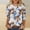 Coffee, variant on ZZwxWA Womens 3/4 Length Sleeve Tops Casual Round Neck Tunic Shirts Spring Summer Basic Tees Loose Fit Business Work Blouse