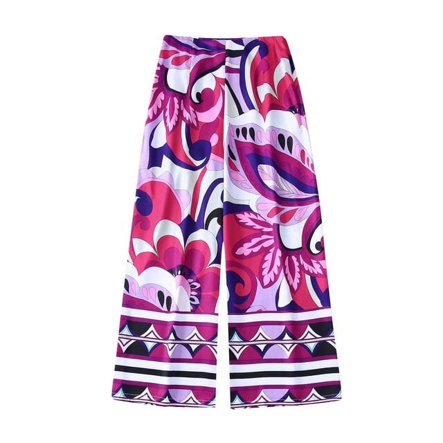 Jupe Courte Imprimée Verte TRAF Femme Rétro Taille Haute Mini Jupes Femmes 2022 Été Plage Jupe Femme Mode Mode Urbaine Jupe