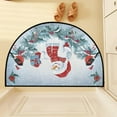 thumbnail image 6 of PEIBang Christmas Half Round Door Mat for Indoor Entrance,Half Circle Area Rug Semi Circular Door Mat for Floor Bathroom Living Room Bedroom Kitchen Fireplace, 6 of 6