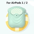 thumbnail image 1 of Twowood auricular Funda protectora de la caja inalámbrica de silicona linda de la historieta para AirPods 1 2, 1 of 7