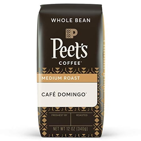 Peet's Coffee Café Domingo Medium Roast Whole Bean Coffee, 12 Ounce Bag