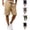Khaki, variant on Men's Relaxed Fit Cargo Shorts Hiking Outdoor Casual Shorts Drawstring Elastic Waist Bermuda Shorts with Multi-Pocket, Khaki L