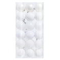 thumbnail image 6 of CHGBMOK 36Pcs White Christmas Ball Ornaments for Christmas Tree 6 Style Shatterproof Xmas Hanging Ball Christmas Decorations, 6 of 6