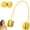Yellow, variant on Portable Neck Fan Rechargeable Bladeless Personal Fan 5 Speed Powerful Wind Foldable Neckband Smart LCD Digital Display Wearable Cooling Fan