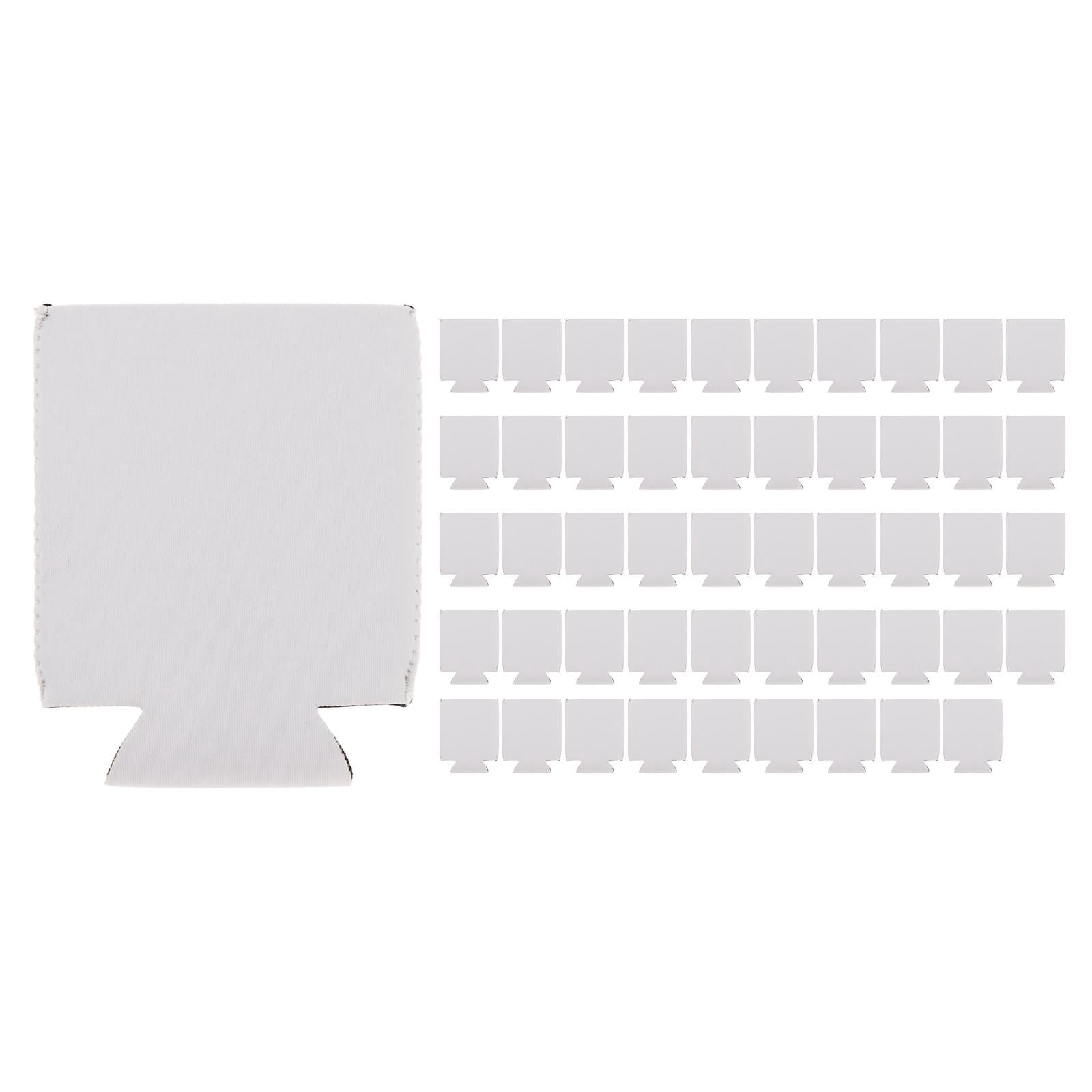 LeeQinersw 5Pcs Can Coolers Drinks Cooler Sleeves Plain Bulk Beer Can Sleeves Collapsible