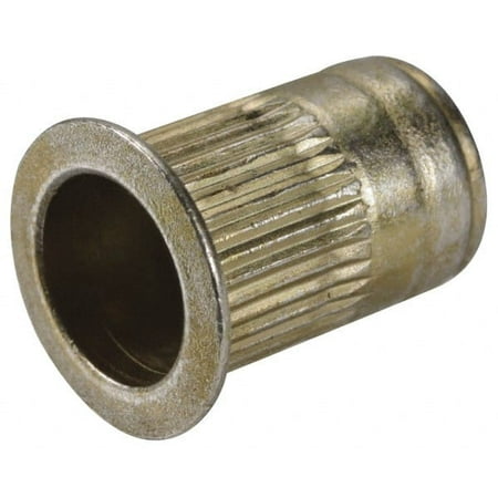

Made in USA M8x1.25 13.46mm Insert Diam 20.45mm OAL Knurled Body Open End Threaded Insert