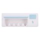 thumbnail image 5 of Estante para cepillos de dientes con luz UV, soporte para cepillos de dientes UVC, estante de almacenamiento para cepillos de dientes de pared, contenedor para cepillos de dientes creado magistralmente, 5 of 8