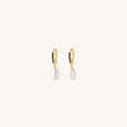 thumbnail image 1 of L'Amour Pearls Pearl Drop Hoop Earrings, 1 of 1