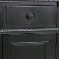 thumbnail image 3 of Magazine Cabinet with 1 Drawer and Hanging Rods, Antique Black- Saltoro Sherpi, 3 of 5