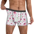 thumbnail image 2 of Kdxio Men's Boxer Briefs with Lilies Flowers Print - Comfortable and Breathable Underwear for Everyday Wear, 2 of 7