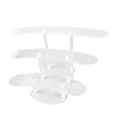 thumbnail image 3 of Wisewang Elegant Semicircle Dessert Appetizer Display Riser Rack Made Of High Grade Acrylic Parties Acrylic Display Riser Perfume, 3 of 6