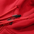 thumbnail image 4 of Men's Zip Up Hoodie Fitness Fashion Striped Color Long Sleeve Casual Hooded Sweater Jacket Sweatshirts Outerwear (XL, Red), 4 of 5