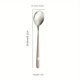 thumbnail image 5 of Juego de cucharas de acero inoxidable de 5 piezas, inoxidable, mango largo, adecuado for reuniones familiares y restaurantes, 5 of 7