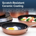 thumbnail image 3 of Nuwave 10PC Cookware set, Rustic Copper Duralon Blue Ceramic Non-Stick Cookware Set, 3 of 11