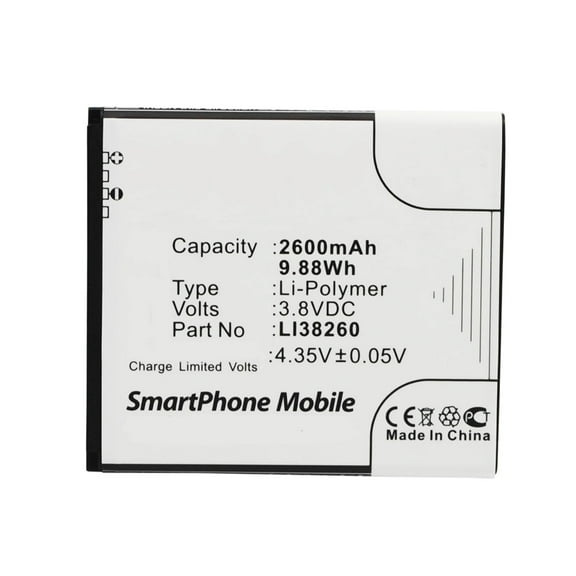 Batteries N Accessories BNA-WB-L3308 Cell Phone Battery - Li-Ion, 3.8V, 2600 mAh, Ultra High Capacity Battery - Replacement for Hisense LI38260 Battery