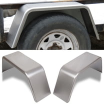 2 Pack Round Steel Cargo Trailer Fenders – Fits 14-16 Inch Wheels – 16 Gauge
