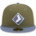 thumbnail image 2 of Men's New Era Olive/Blue Chicago White Sox 59FIFTY Fitted Hat, 2 of 6