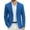 Snorkel Blue, variant on Mens Plaid Blazer Casual Sports Coat Stylish Sports Jackets Notch Lapel Knit Suit Jacket