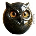thumbnail image 3 of Owl Sculpture, Elegant Modern Home Decor Figurine with Handcrafted Smooth Polished Texture, Gifts for Animal Lovers Women Men(Resin Material), 3 of 4