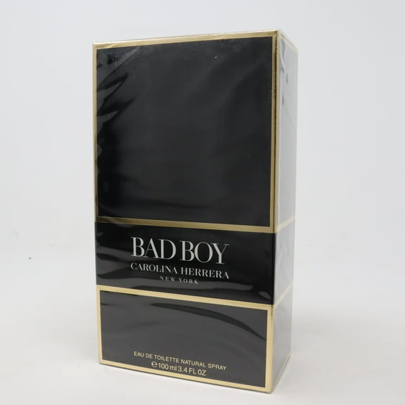 Carolina Herrera Bad Boy Eau De Tette, Col. for Men, 3.4 Oz