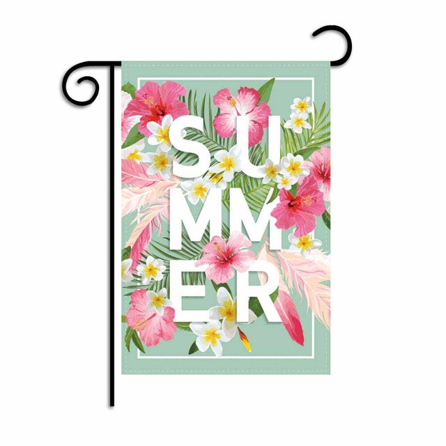 banner de jardín de verano hola verano para banner de decoración al aire libre de patio de granja Ormromra CPB-US-DYP89-3