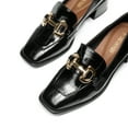 thumbnail image 3 of DREAM PAIRS Loafers with Heels for Women Leather Chunky Loafer Shoes Penny Casual, 3 of 5