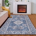 thumbnail image 6 of Abstract Area Rug, Vintage Low Pile Non Slip Floorcover Distressed Floor Carpet, 6 of 9
