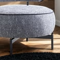thumbnail image 5 of Furniture of America Hamm Modern Fabric Indoor Swivel Chair, Dark Gray, 5 of 5