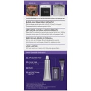Just For Men Touch of Gray Mustache & Beard, Beard Coloring for Gray Hair with Brush Included for Easy Application, Great for a Salt and Pepper Look - Dark Brown & Black, B-45/55, Pack of 1 C30