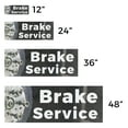 thumbnail image 3 of Brake Service Vinyl Decal 24 Inch x 9 Inch Weatherproof Heavy-Duty Adhesive Backing | Auto Repairs, Safety Inspections, Expert Mechanics | Made in USA, 3 of 6